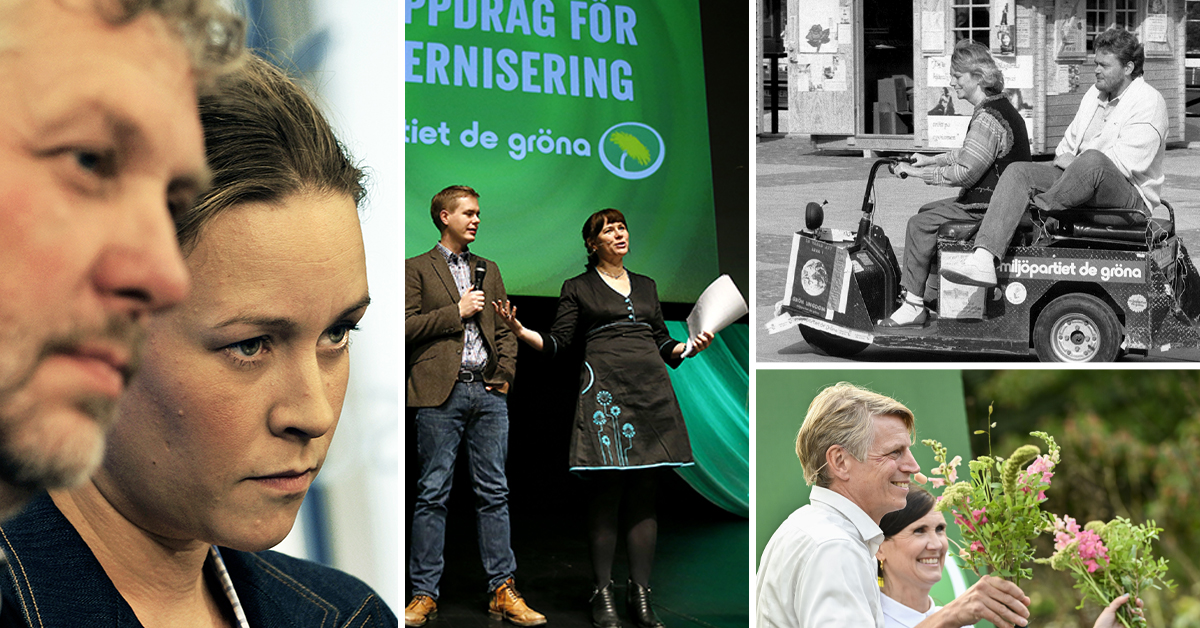 Peter Eriksson och Maria Wetterstrand, språkrör 2002–2011, Gustav Fridolin och Åsa Romson, språkrör 2011–2019 respektive 2011–2016, Eva Goes och Birger Schlaug, språkrör 1986–1988 respektive 1985–1988 och 1992–2000.