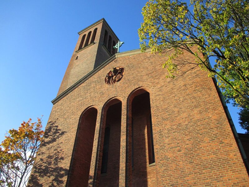 Kristus konungens katolska kyrka i Göteborg, i folkmun även kallad Hedendomen.