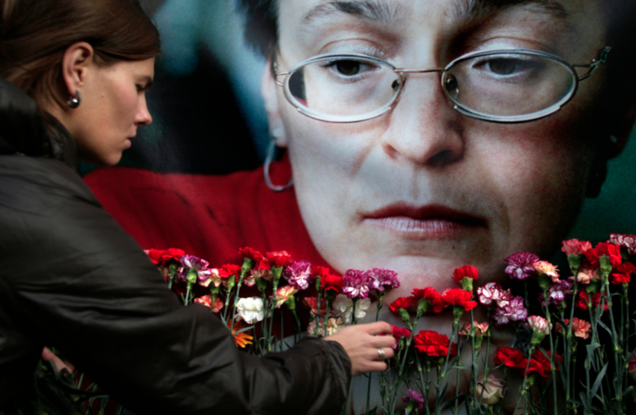 Journalisten Anna Politkovskaja mördades i Moskva 2006.