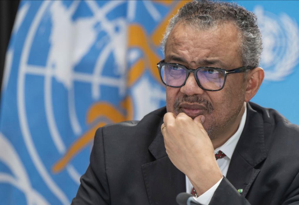Världshälsoorganisationens generaldirektör Tedros Adhanom Ghebreyesus.