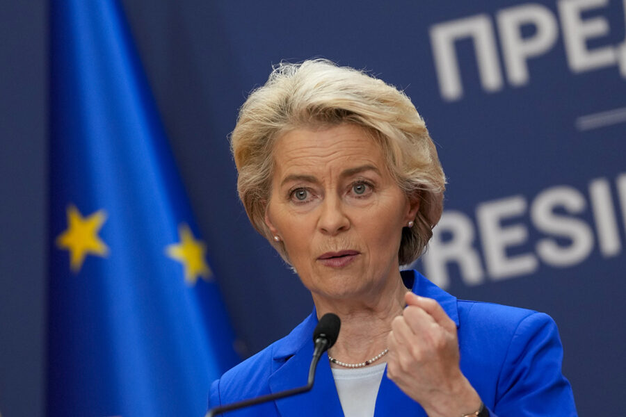 Europeiska kommissionens ordförande Ursula von der Leyen.