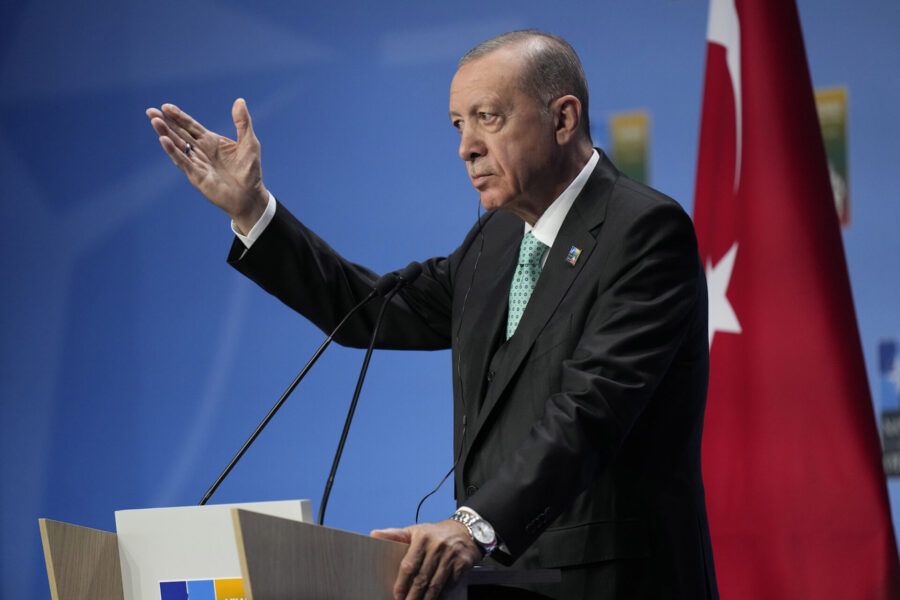 Turkiske presidenten Recep Tayyip Erdogan.
