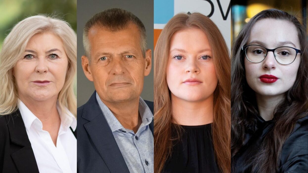 Ann-Charlotte Gavelin Rydman och Matz Nilsson, Sveriges skolledare, Embla Persson, Sveriges elevkårer och Lilian Helgason, Sveriges elevråd.