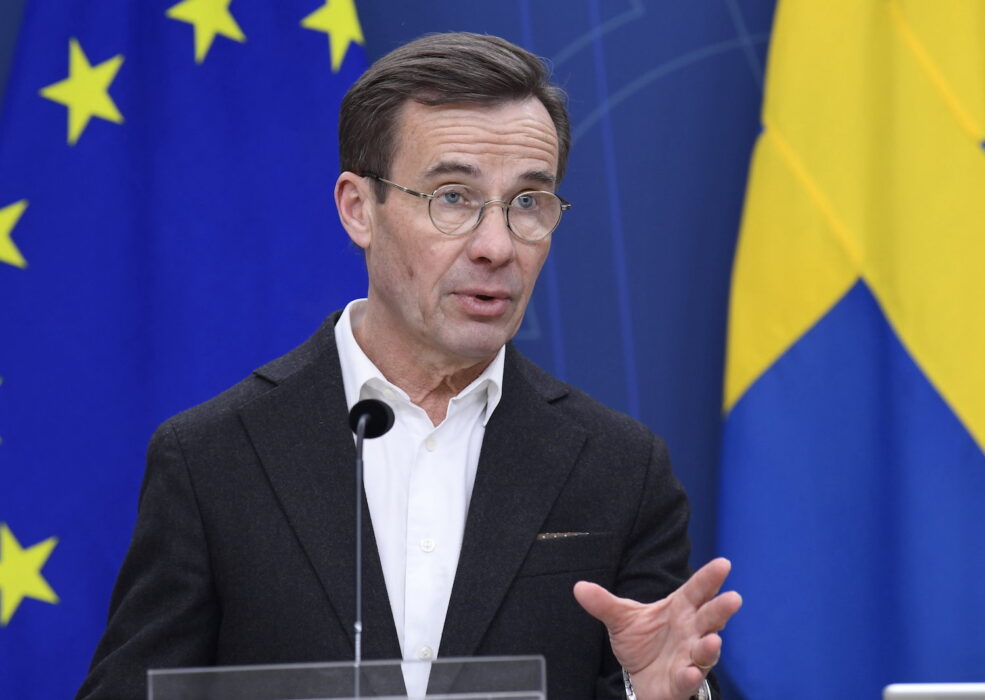 Statsminister Ulf Kristersson (M) KU-anmäls.