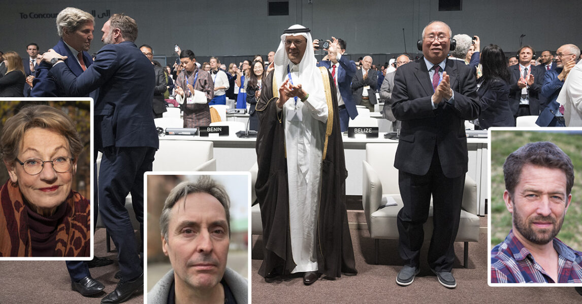 Resultatet av COP28 förändrar ingenting – men USA:s klimatsändebud, Danmarks klimatminister, Saudiarabiens energiminister och Kinas klimatförhandlare ser nöjda ut.