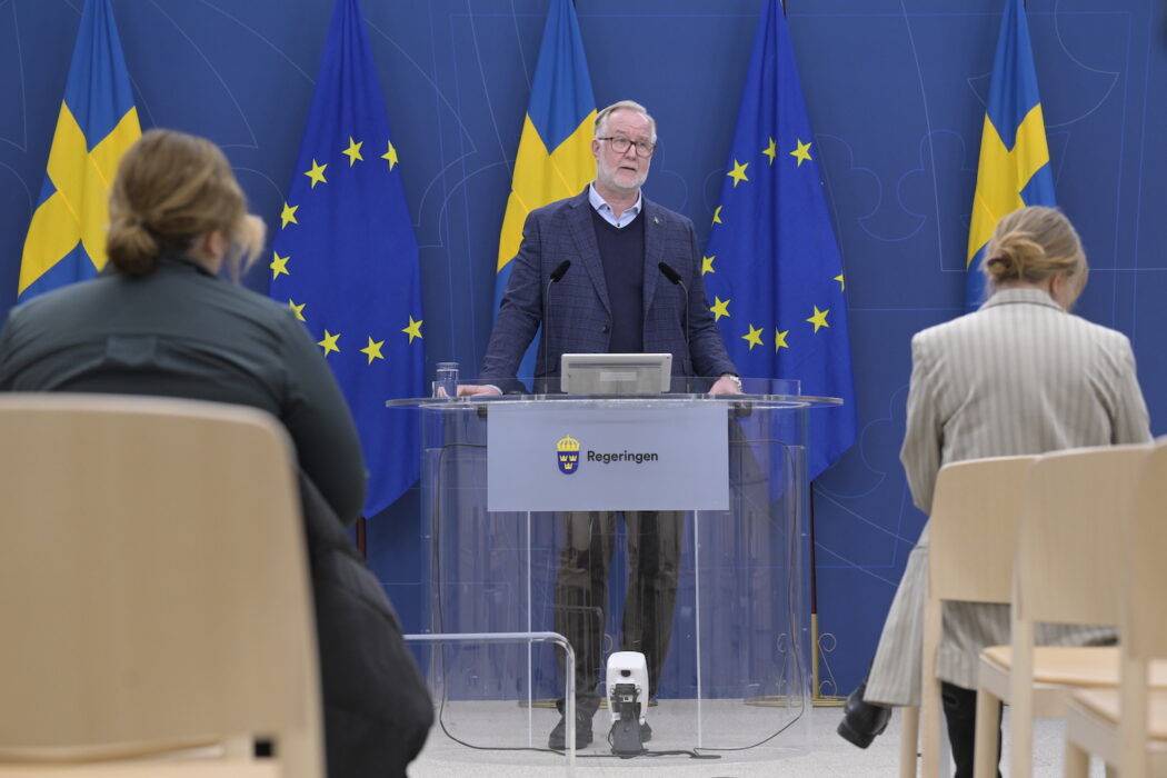 Arbetsmarknads- och integrationsminister Johan Pehrson (L).