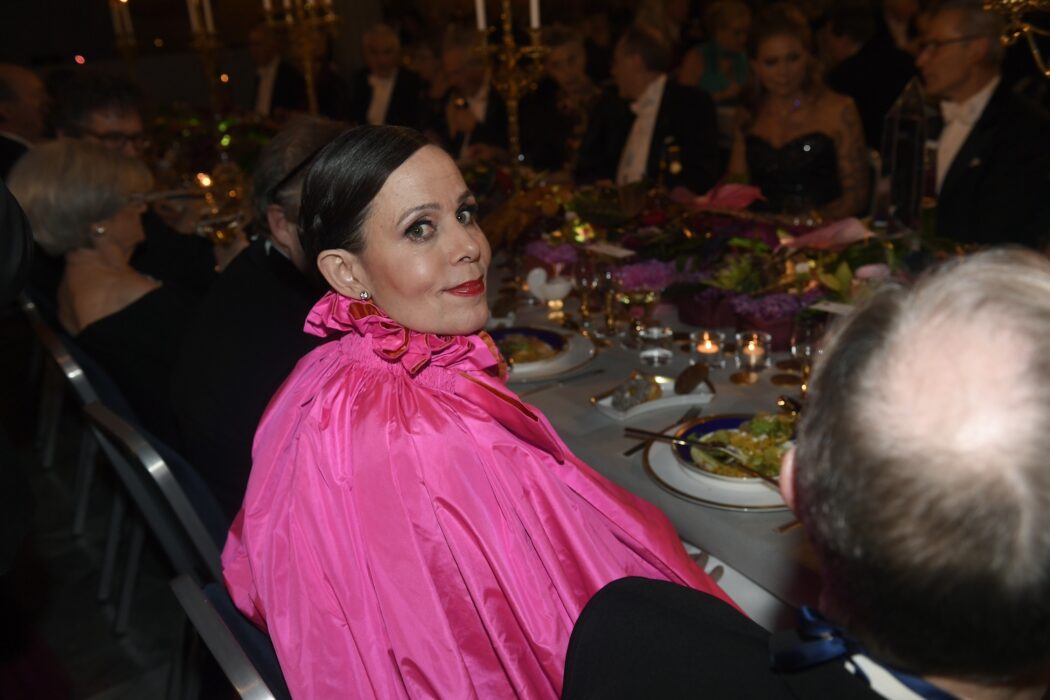 Sara Danius under Nobelbanketten 2018.