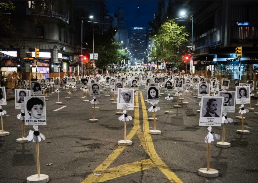 Manifestation 2021 för att hedra offren för diktaturen i Uruguay.