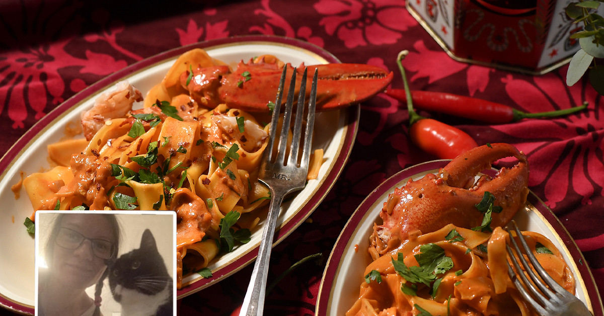 En romantisk middag på alla hjärtans dag – om man nu tycker att det är romantiskt att äta någons klor.