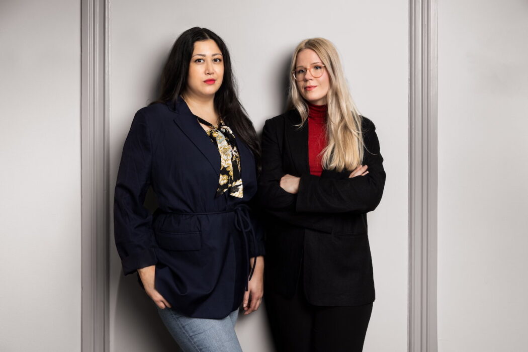 Louise Neo och Linn Skånberg från organisationen sistjejer.