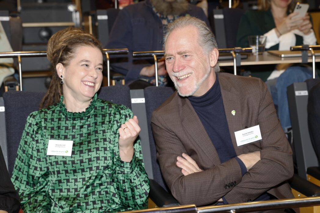 Blir det Amanda Lind som blir nytt kvinnligt språkrör i Miljöpartiet? Här tillsammans med språkröret Daniel Helldén.