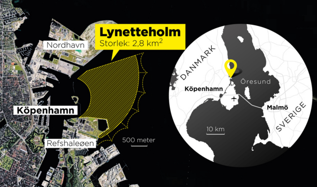 Här bygger Köpenhamn en konstgjord ö – som kommer att påverka genomströmningen av syrerikt saltvatten till Östersjön.