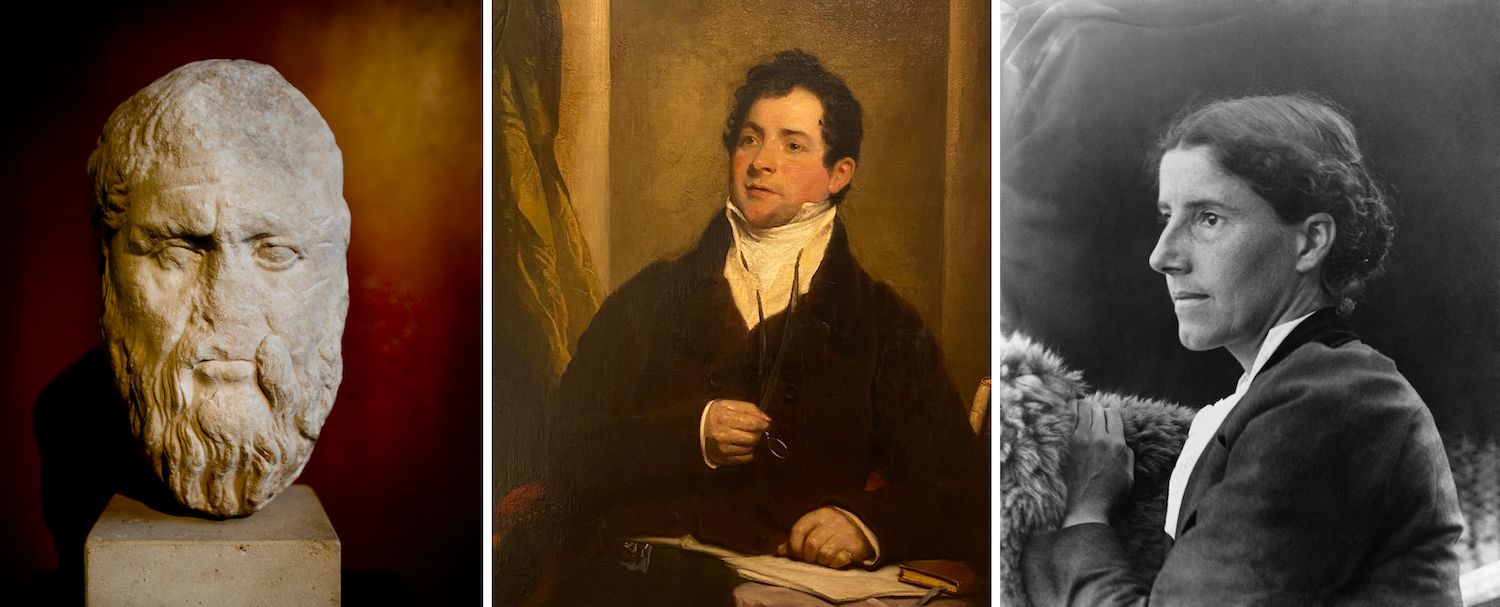 Platon, Thomas Moore och Charlotte Perkins Gilman.