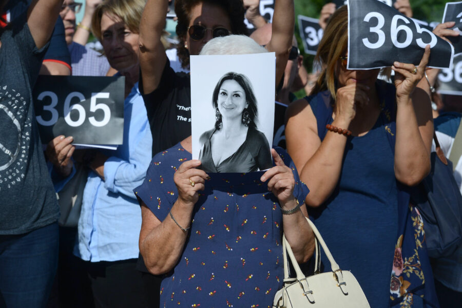 Journalisten Daphne Caruana Galizia från Malta hade närmare 50 stämningar mot sig när hon mördades för sin undersökande journalistik.