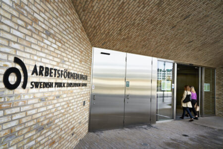 Arbetsförmedlingens huvudkontor i Solna.