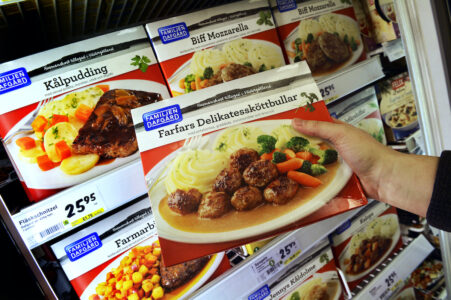 Färdigmat, frysta portionsförpackningar