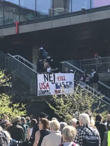 Demonstranter på Sergel torg.