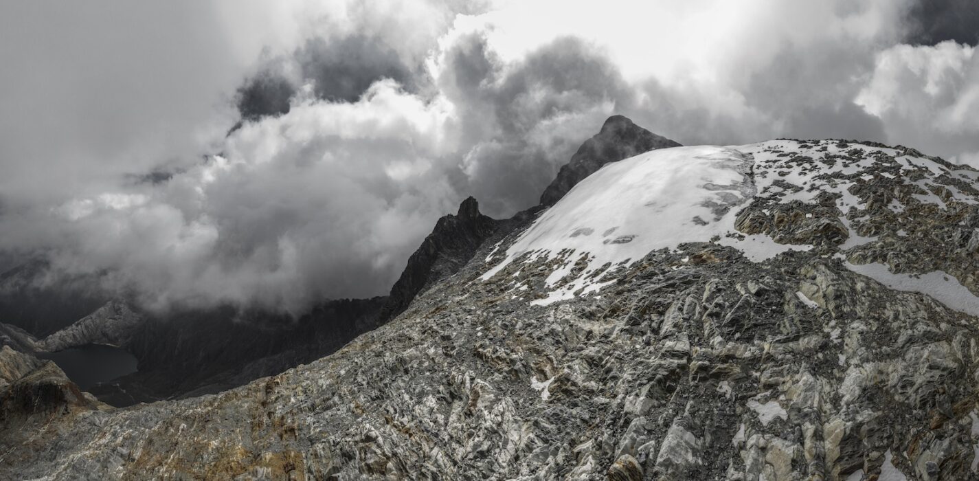 Humboldtglaciären sedd från ovan år 2019.