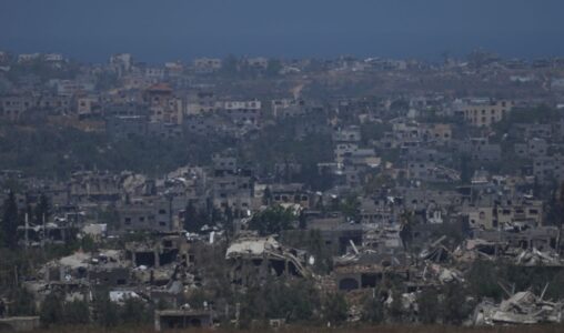 Gaza, sönderbombade hus.