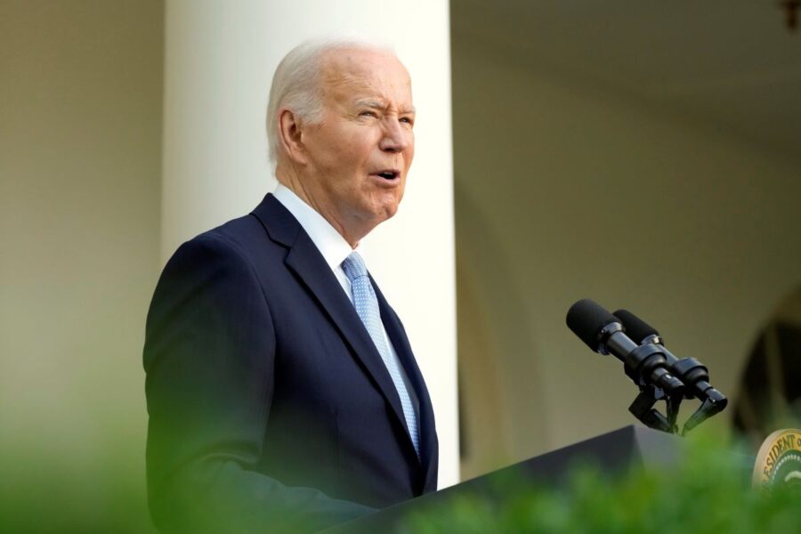 USA:s president Joe Biden talade vid ett evenemang i Vita huset och sade att det som sker i Gaza inte ska betecknas som folkmord.