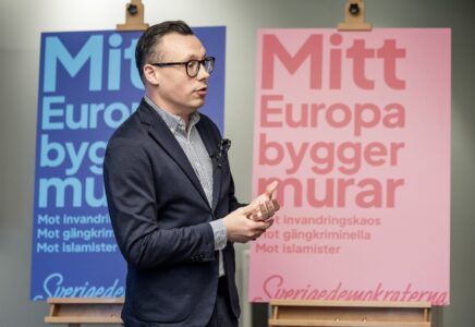 Sverigedemokraternas kommunikationschef Joakim Wallerstein.