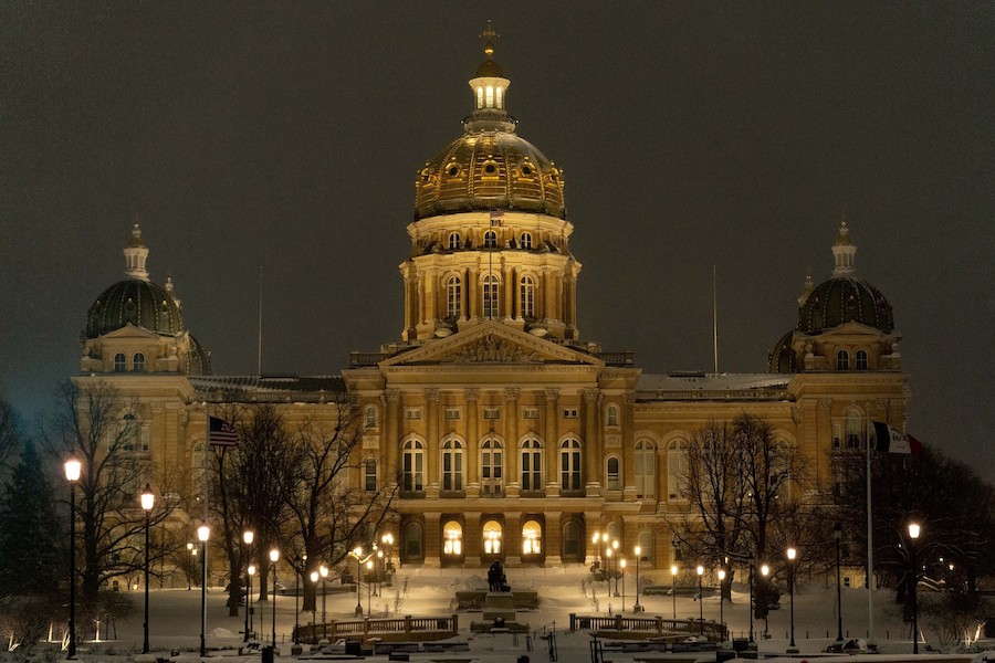 Statshuset i Iowas huvudstad Des Moines.