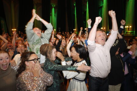 jublande miljöpartister vid valet