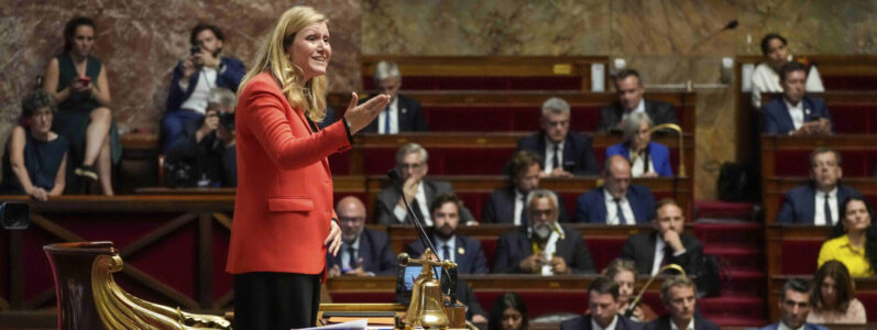 Yaël Braun-Pivet i nationalförsamlingen