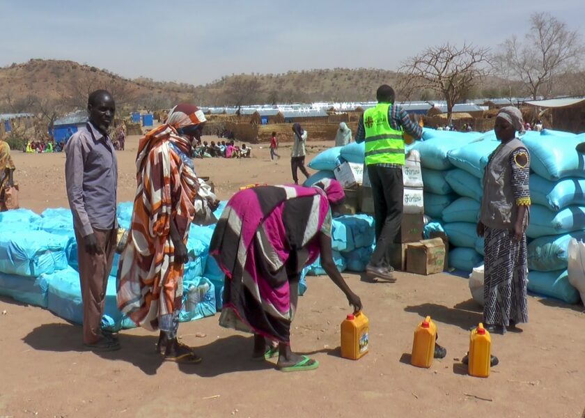 Sudanesiska flyktingar i flyktingläger i Tchad.