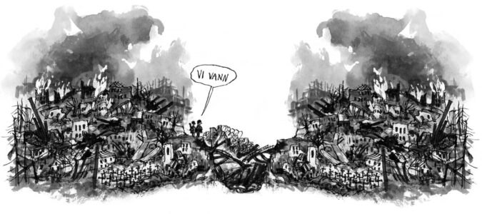 Sven Nordqvist teckning mot Natomedlemslap!