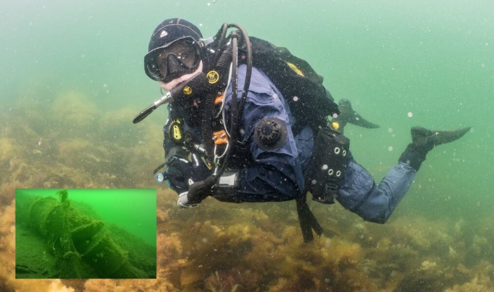 Dykare söker av botten i jakt på hummertinor som förlorats. Foto: Divers against ghostnets