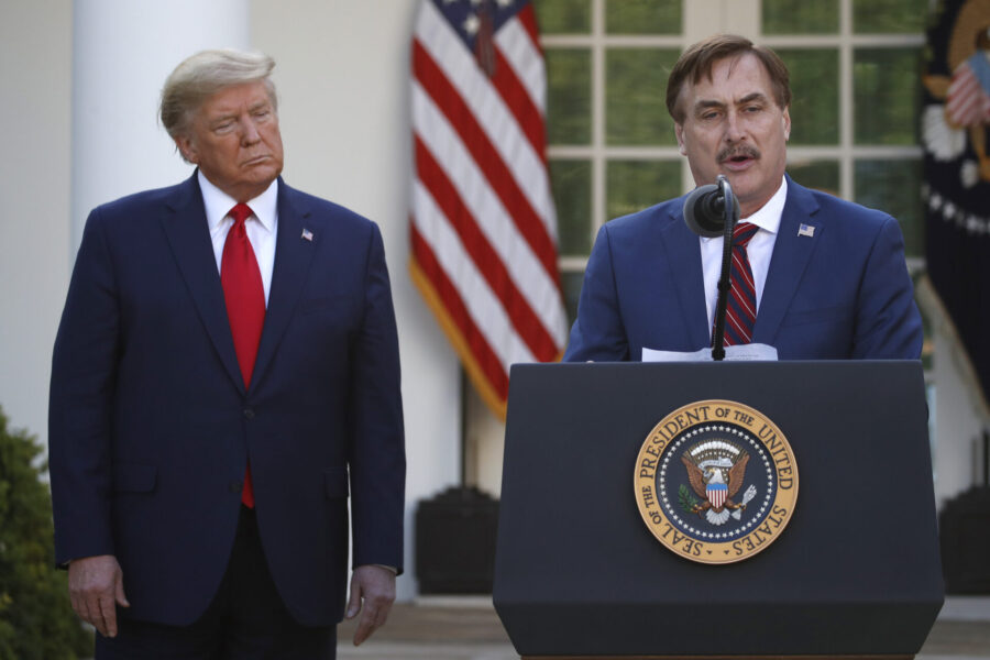 Mike Lindell med Donald Trump