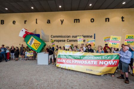 Manifestation mot glyfosat.