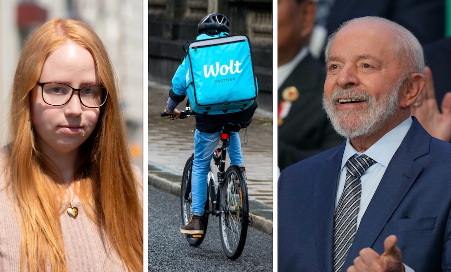 Madelen, cykelbud och Lula da Silva