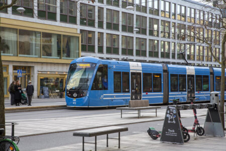 Spårvagn i Stockholm.