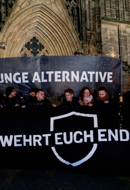 Högerextrem manifestation utanför Magdeburg