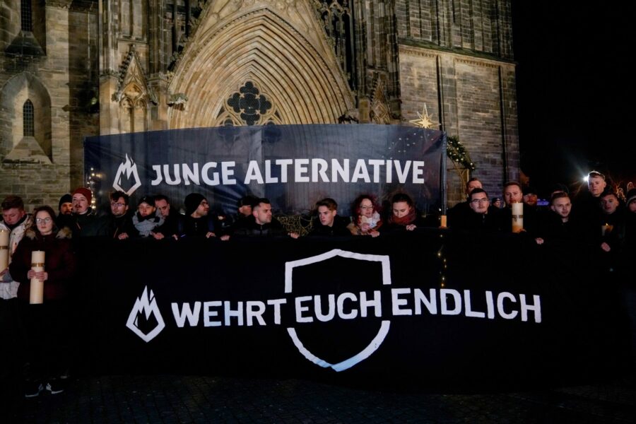 Högerextrem manifestation utanför Magdeburg