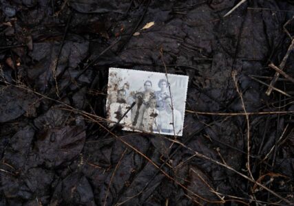 Foto på ukrainsk familj