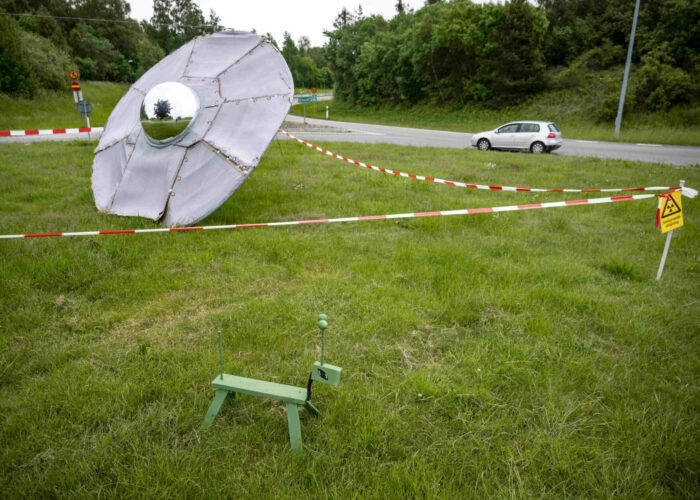 Konstinstallation Ufo
