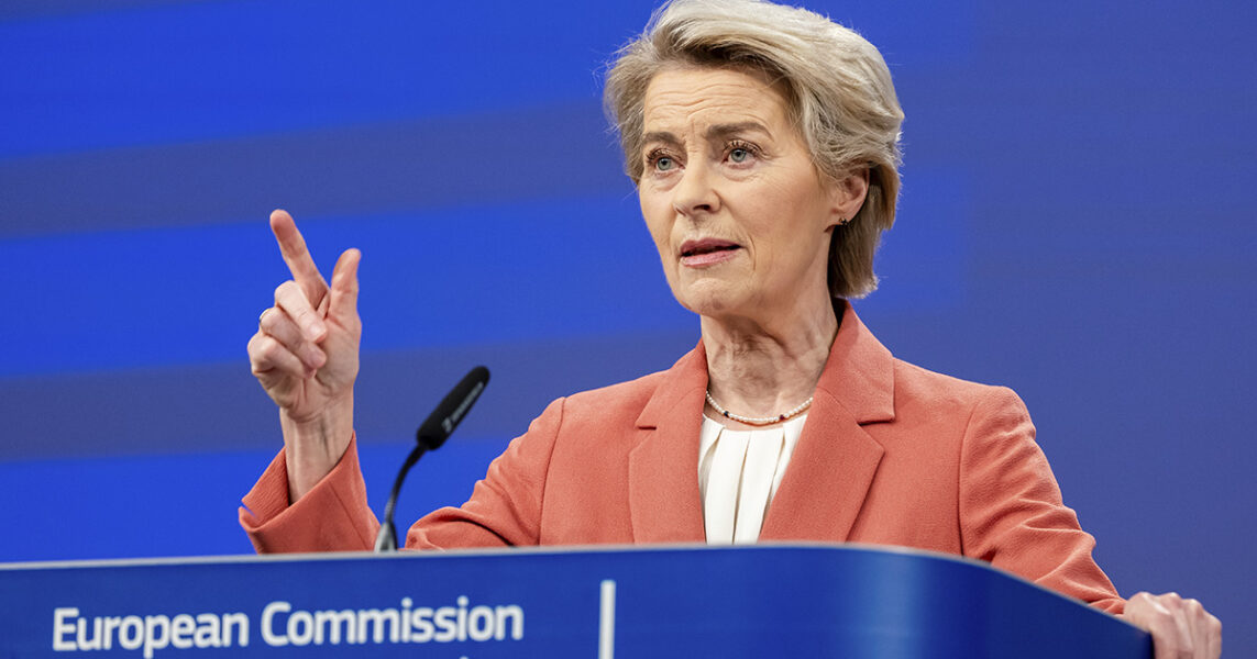 EU-kommissionens ordförande Ursula von der Leyen.