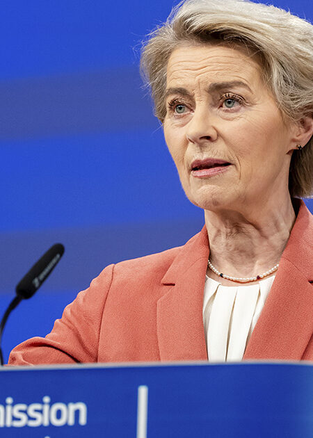 EU-kommissionens ordförande Ursula von der Leyen.