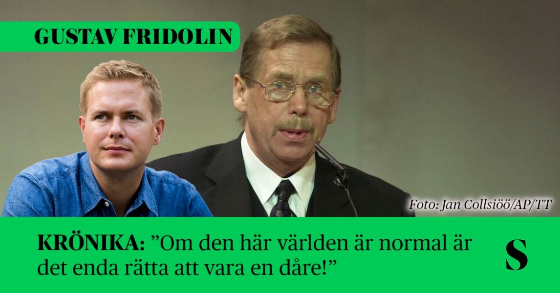 Vaclav Havel. Skribenten i förgrunden.