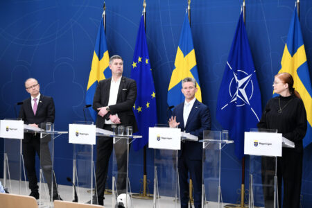 Pressträff om stöd till Ukraina.