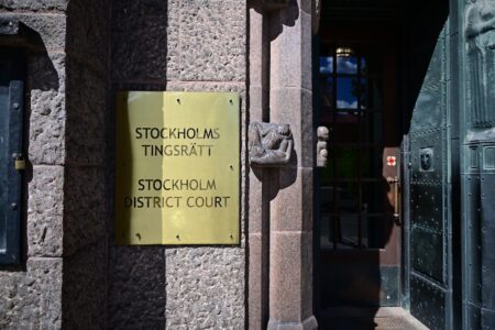 Stockholms tingsrätts ingång.