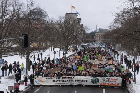 Klimatdemonstration.