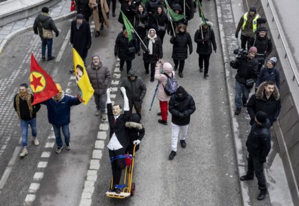 Demonstration från 2023 i Stockholm.