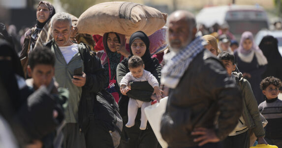 Människor på flykt.