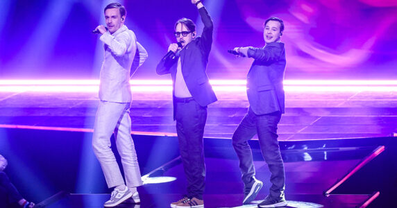 Popgruppen Kaj på scen.