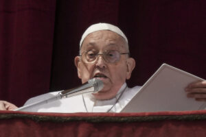 Påven Franciskus talar
