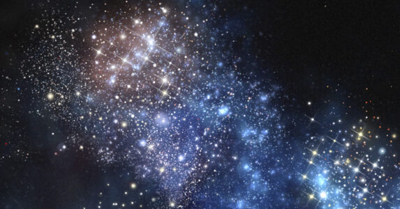 En del av galaxen CR7.